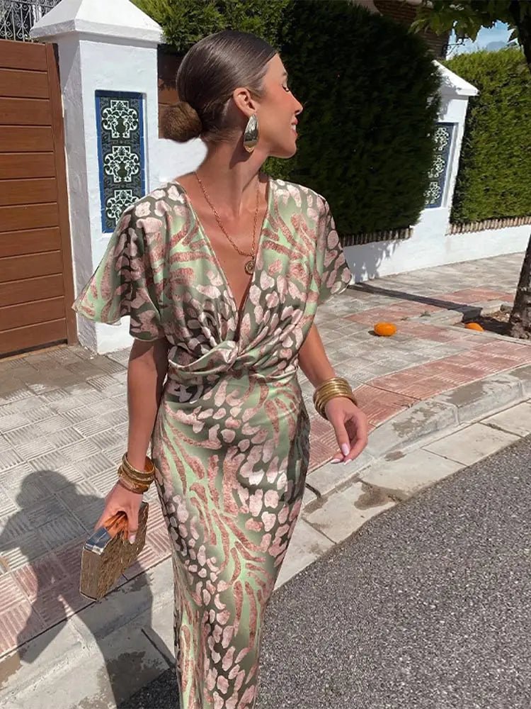 Mason | Women's Elegant Wrap Dress - Mason Luxor