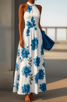 Mason | Women’s Floral Halter Maxi Dress - Mason Luxor