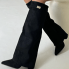 Mason | Women’s Knee - High Suede Boots - Mason Luxor Men Fashion