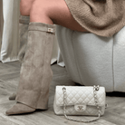 Mason | Women’s Knee - High Suede Boots - Mason Luxor Men Fashion