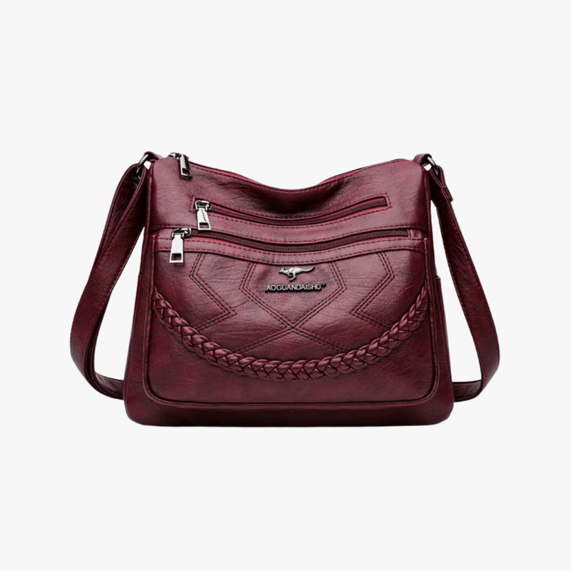Mason | Women Leather Shoulder Bag – Classic Style with Pockets Extra Storage - Mason Luxor Men Fashion