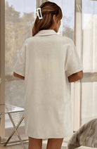 Mason | Short linen set for women short - sleeved top shorts 2 - piece summer set - Mason Luxor