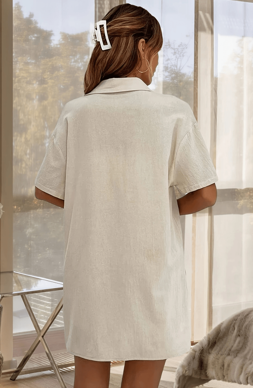 Mason | Short linen set for women short - sleeved top shorts 2 - piece summer set - Mason Luxor