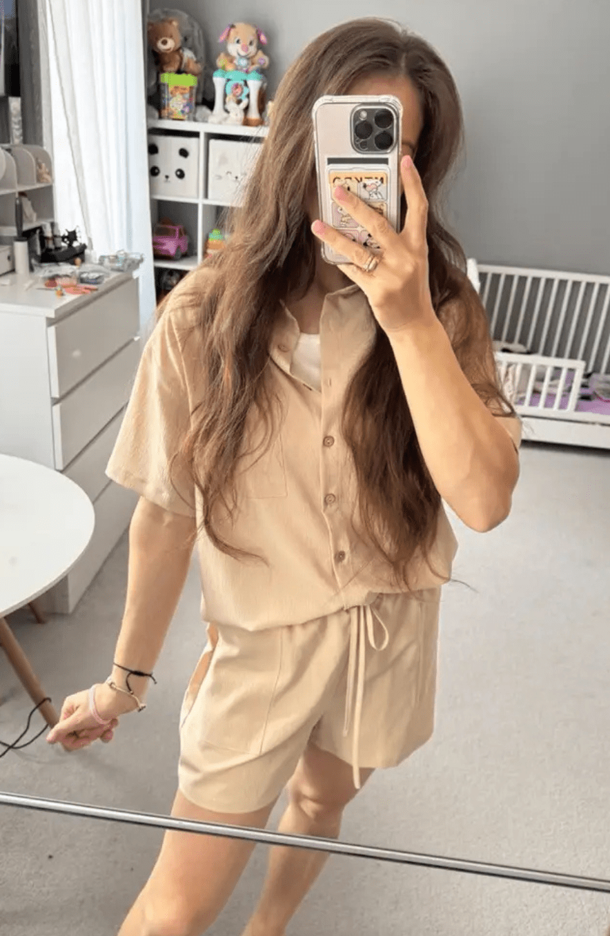 Mason | Short linen set for women short - sleeved top shorts 2 - piece summer set - Mason Luxor