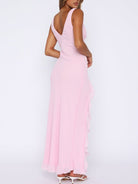 Mason | Women's Maxi Dress - Ethereal Chiffon Ruffle Dress - Mason Luxor