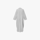 Mason | Women's Oversized Striped Cotton Kaftan Dress – Long Sleeve V - Neck Maxi - Mason Luxor Men Fashion