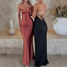 Mason | Satin Bodycon Dress – Elegant Maxi Silhouette - Mason Luxor
