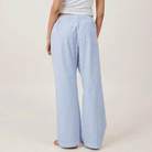 Mason | Women’s Summer Wide Leg Trousers – Elastic Waist Baggy Striped/Plaid - Mason Luxor Men Fashion