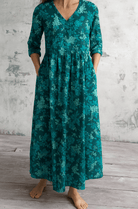 Mason | Women's V - Neck Floral Dress - Mason Luxor