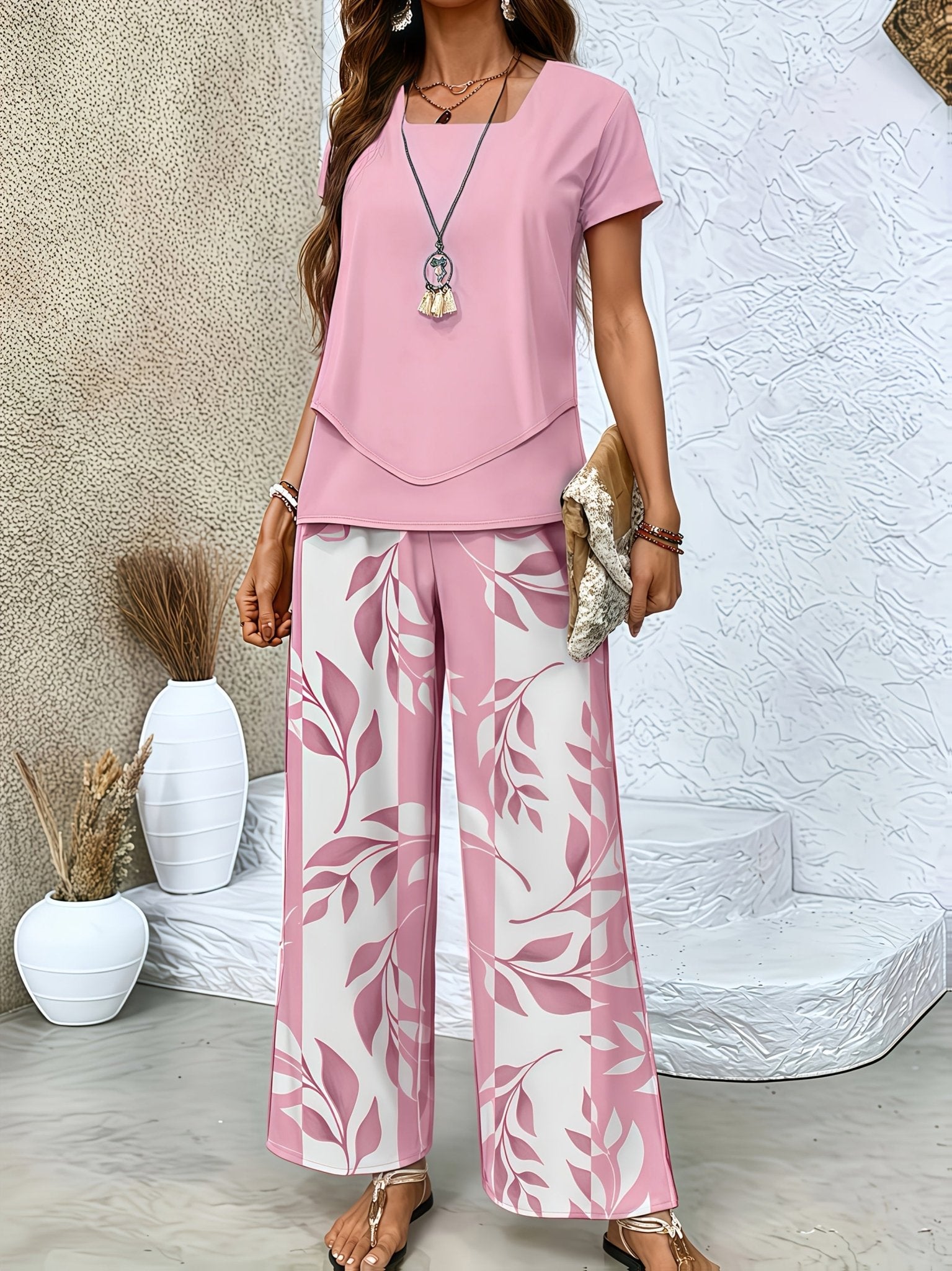 Printed Summer Co Ord Set – Relaxed Fit Two - Piece - Mason Luxor