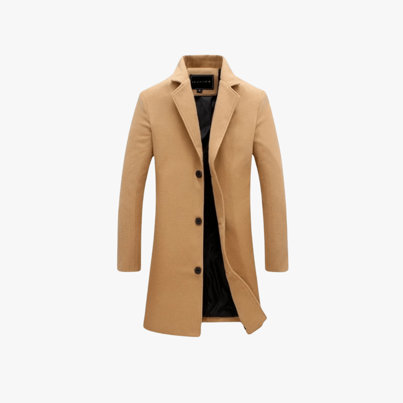 Stylish Wool Blend Overcoat – Tailored for the Modern Gentleman - Mason Luxor Men Fashion