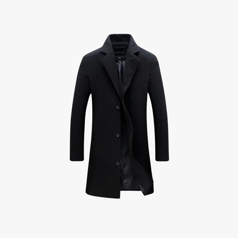 Stylish Wool Blend Overcoat – Tailored for the Modern Gentleman - Mason Luxor Men Fashion