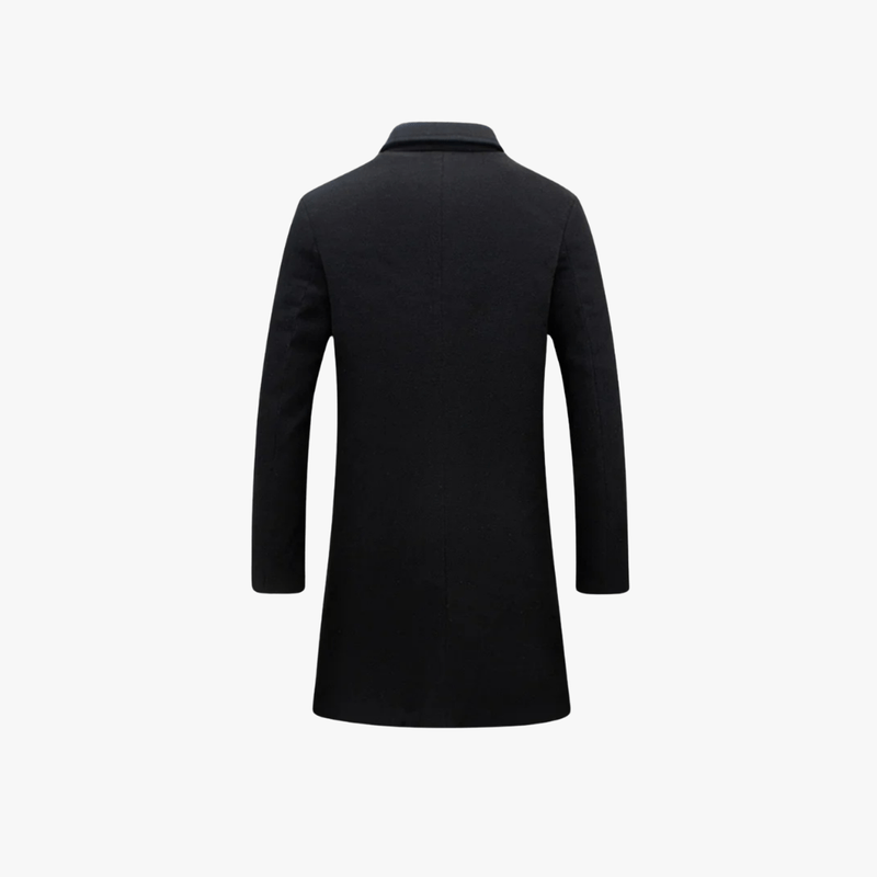 Stylish Wool Blend Overcoat – Tailored for the Modern Gentleman - Mason Luxor Men Fashion