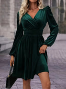 Women’s V Neck Mini Dress for Christmas Party | Evening - Mason Luxor