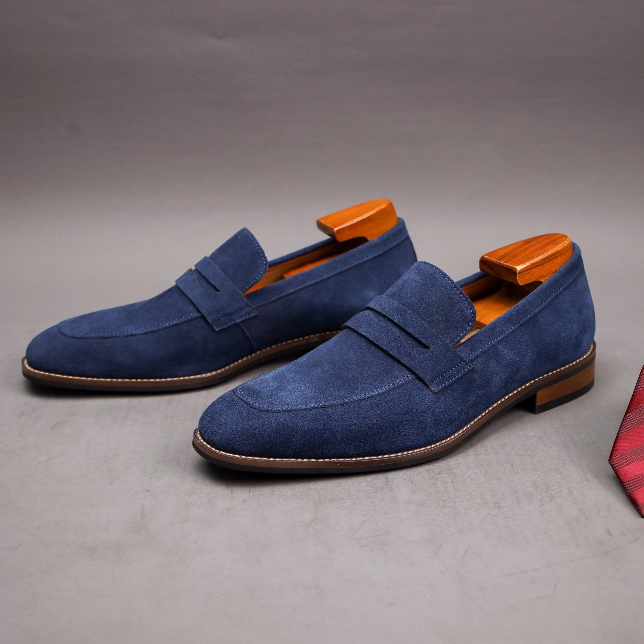 Alvo | Modern Penny Loafers for Men – Suede Slip - On Style - Mason Luxor