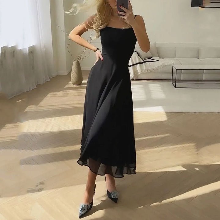 Elegant Corset Midi Dress – Flowy & Sculpted Fit - Mason Luxor