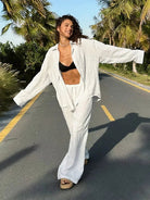 Linen Coord Set for Women – Two - Piece Summer Lounge Outfit - Mason Luxor