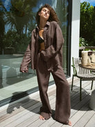 Linen Coord Set for Women – Two - Piece Summer Lounge Outfit - Mason Luxor
