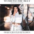 Mason | 3 Pack Women's Leather Belt with Gold Buckle Ladies Waist Belts for Jeans & Pants - Mason Luxor Men Fashion