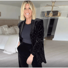 Mason | Black Velvet Blazer with Rhinestone Studs – Elegant Party Jacket - Mason Luxor Men Fashion