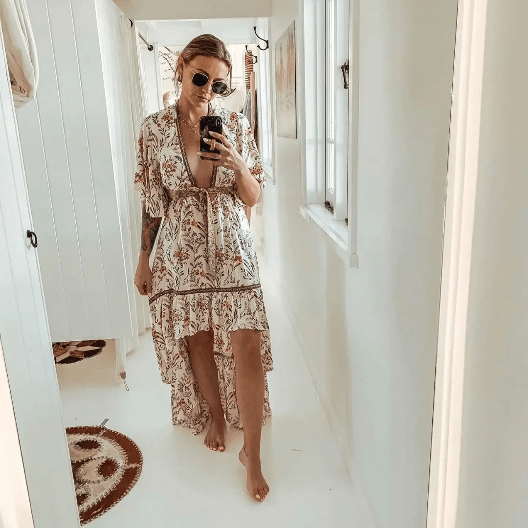 Mason | Boho Chic Women's Asymmetric Dress or Two - Piece Set - Mason Luxor Men Fashion