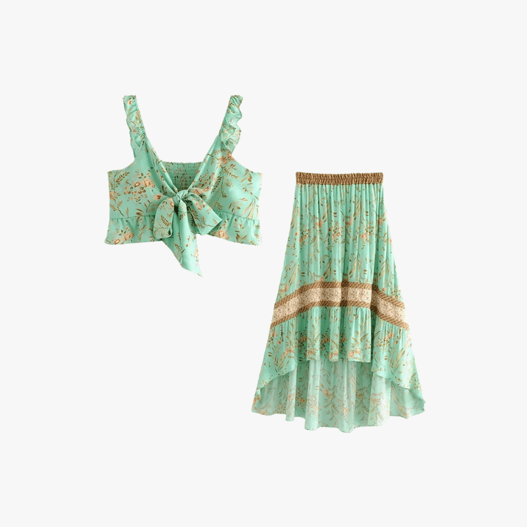 Mason | Boho Chic Women's Asymmetric Dress or Two - Piece Set - Mason Luxor Men Fashion