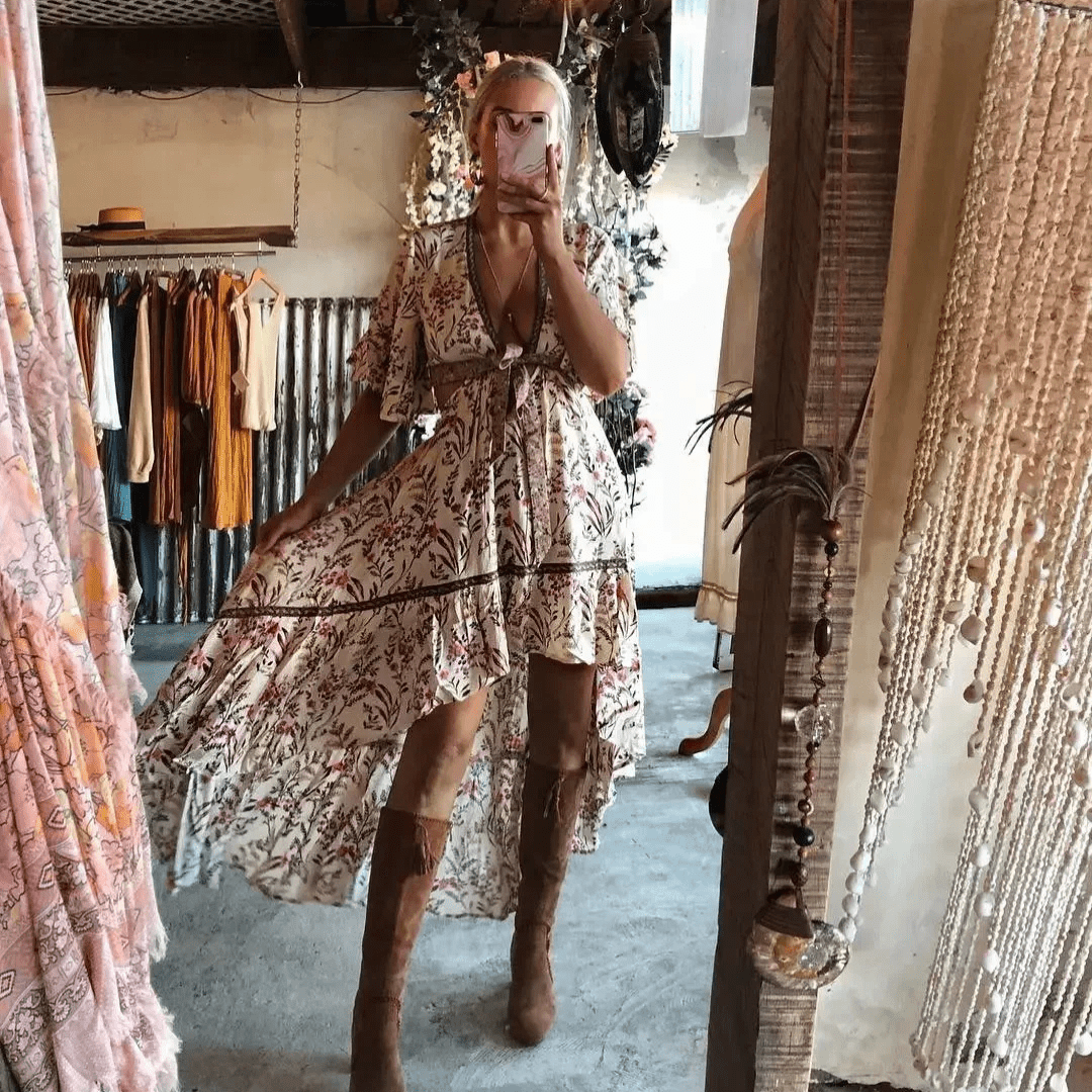 Mason | Boho Chic Women's Asymmetric Dress or Two - Piece Set - Mason Luxor Men Fashion