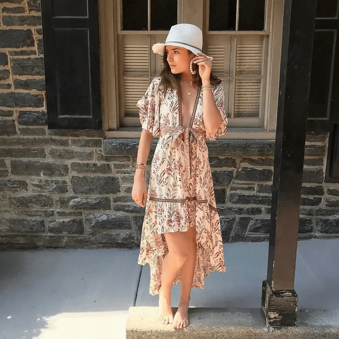 Mason | Boho Chic Women's Asymmetric Dress or Two - Piece Set - Mason Luxor Men Fashion