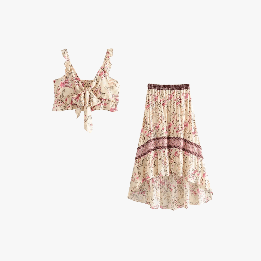 Mason | Boho Chic Women's Asymmetric Dress or Two - Piece Set - Mason Luxor Men Fashion