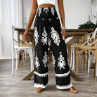 Mason | Boho Wide Leg Pants – High Waist Printed Summer Trousers - Mason Luxor Men Fashion