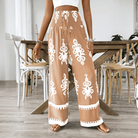 Mason | Boho Wide Leg Pants – High Waist Printed Summer Trousers - Mason Luxor Men Fashion