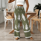 Mason | Boho Wide Leg Pants – High Waist Printed Summer Trousers - Mason Luxor Men Fashion