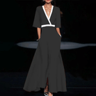 Mason | Elegant Black Maxi Dress for Women - Summer Long Dress - Mason Luxor Men Fashion