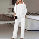 Mason | Elegant Chiffon Pant Set – Flowy 2 - Piece Evening Outfit for Women - Mason Luxor Men Fashion
