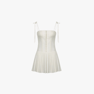 Mason | Fashion Chic Fold White Pleated Dress Dresses Summer Female - Mason Luxor Men Fashion