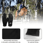 Mason | Ladies Horse Riding Gloves - Women Equestrian Black Stretch Fabric Silicone - Mason Luxor Men Fashion