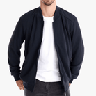 Mason | Men Waffle Bomber Jacket – Lightweight & Breathable - Textured Knit - Mason Luxor Men Fashion