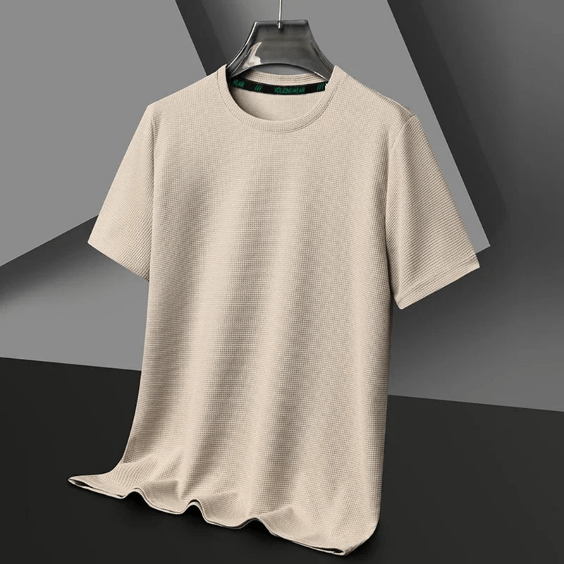 Mason | Men Waffle Knit T-Shirt – Breathable - 4 Season Comfort - Mason Luxor Men Fashion