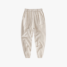 Mason | Men's Casual Linen Pants Elastic Waist Drawstring Beach Summer Pants Lightweight Linen Trousers - Mason Luxor Men Fashion
