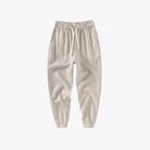 Mason | Men's Casual Linen Pants Elastic Waist Drawstring Beach Summer Pants Lightweight Linen Trousers - Mason Luxor Men Fashion