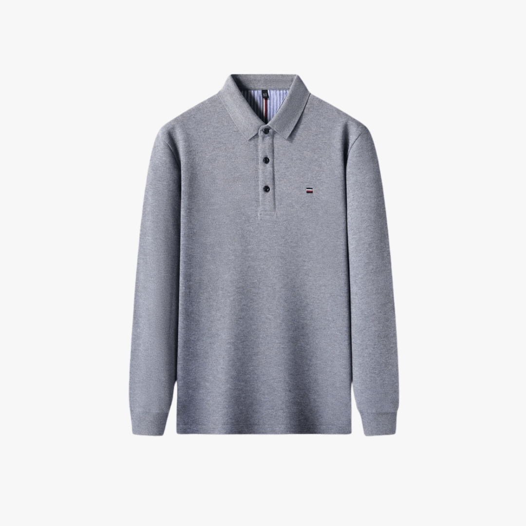 Mason | Men’s Classic Long - Sleeve Polo Shirt - Mason Luxor