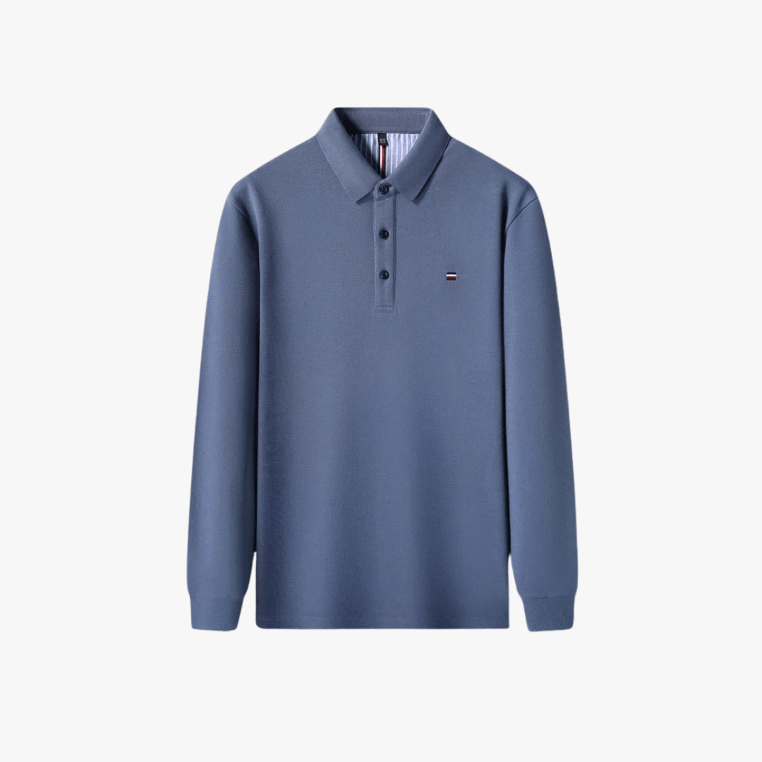 Mason | Men’s Classic Long - Sleeve Polo Shirt - Mason Luxor