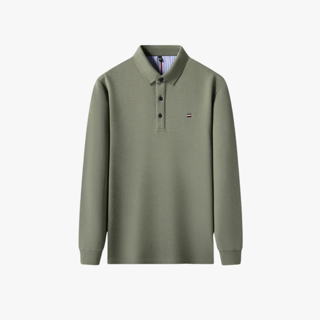 Mason | Men’s Classic Long - Sleeve Polo Shirt - Mason Luxor