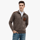 Mason | Men’s Contrast Pocket Half - Zip Pullover - Mason Luxor