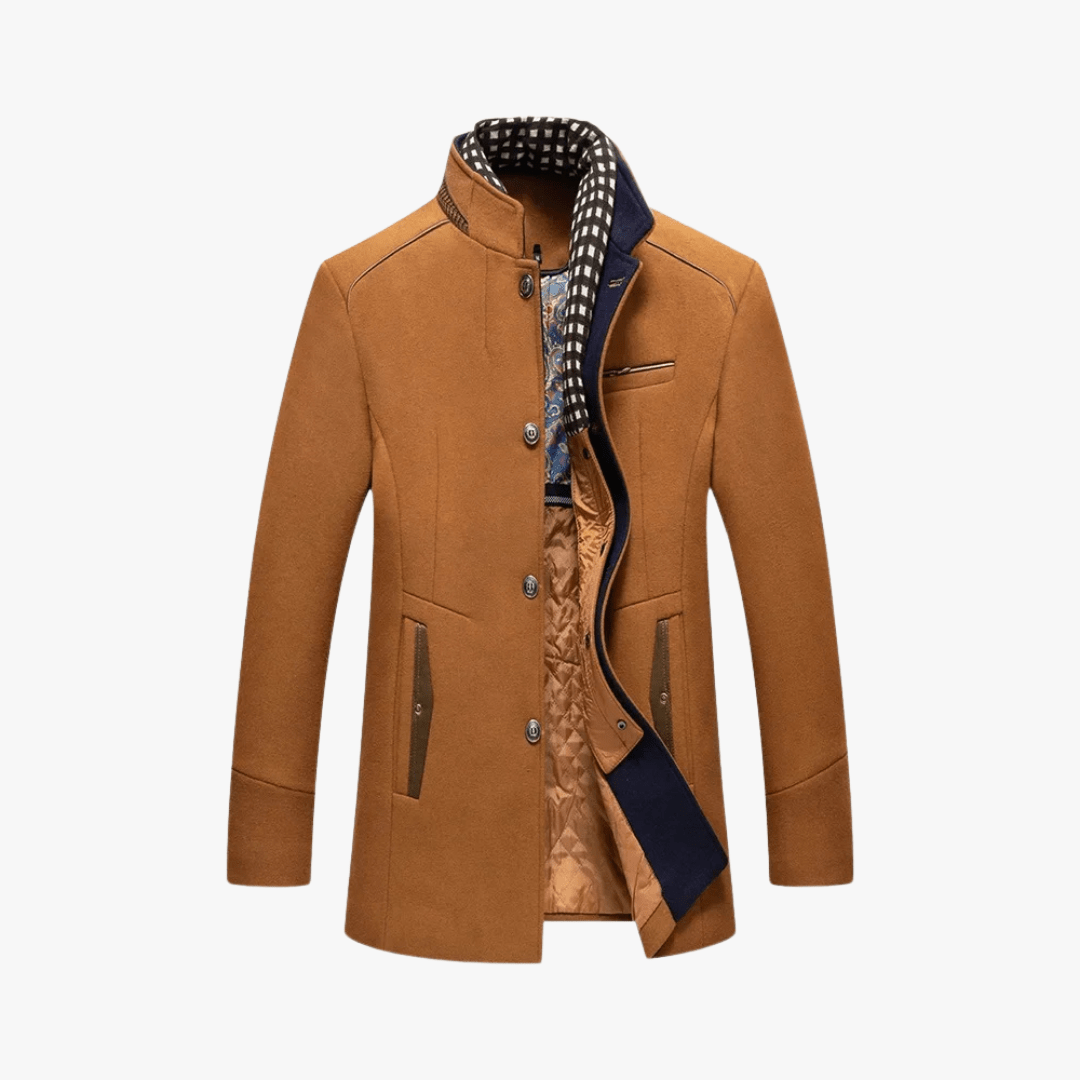 Mason | Men’s Formal Coat with Scarf - Mason Luxor