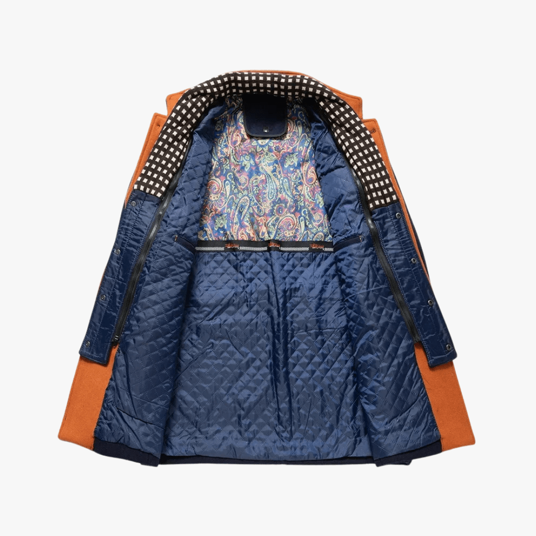 Mason | Men’s Formal Coat with Scarf - Mason Luxor