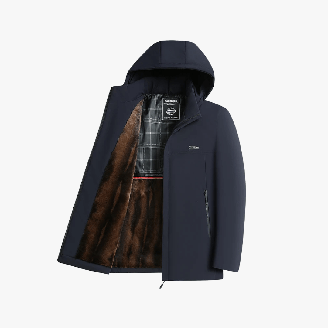 Mason | Men’s Fur - Lined Hooded Winter Coat - Mason Luxor