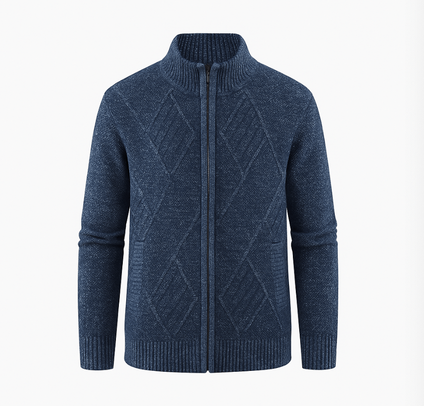 Mason | Men’s Knit Zip - Up Cardigan - Mason Luxor