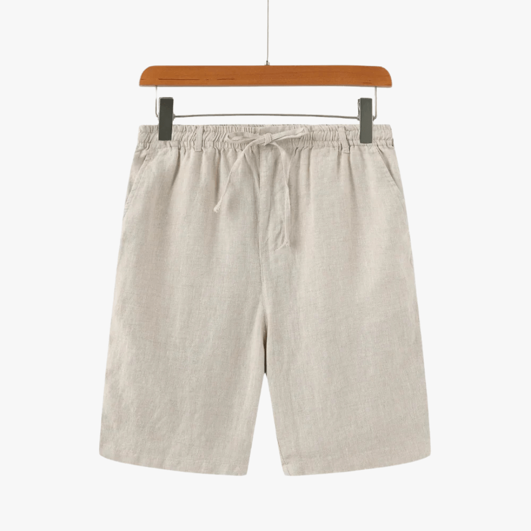 Mason | Men’s Linen Shorts – Lightweight Drawstring Summer Shorts with Pockets - Mason Luxor Men Fashion