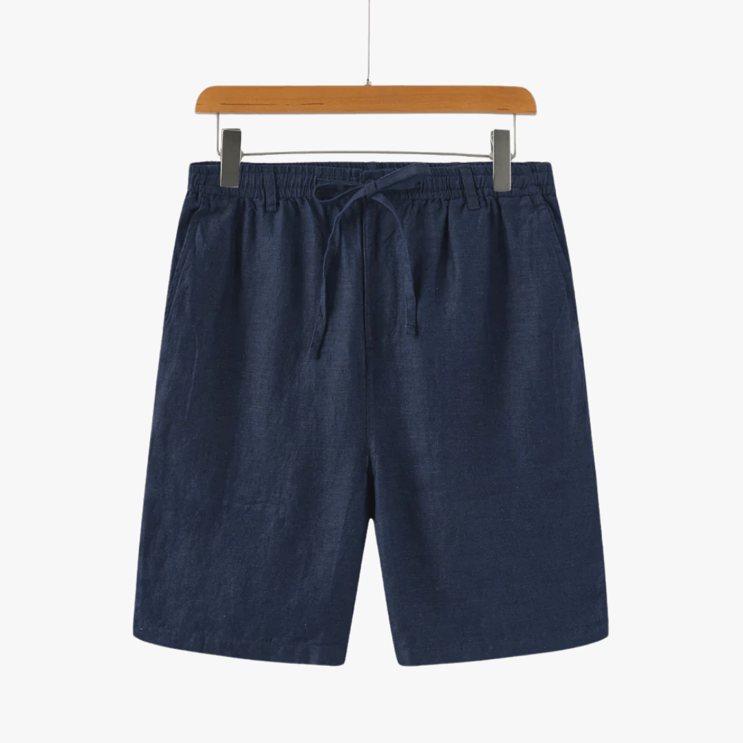 Mason | Men’s Linen Shorts – Lightweight Drawstring Summer Shorts with Pockets - Mason Luxor Men Fashion
